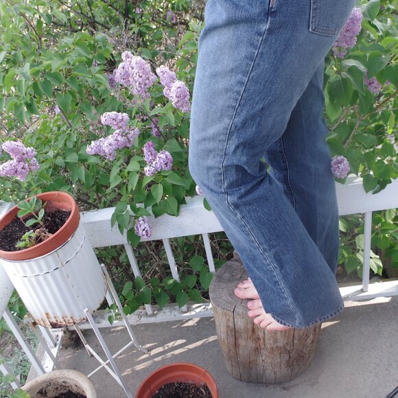 Calvin Klein Jean Straight Medium Rise - Picture 3 of 4